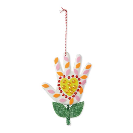 Spring Flower Handprint Clay Ornament Craft Kit by Creatology&#x2122;